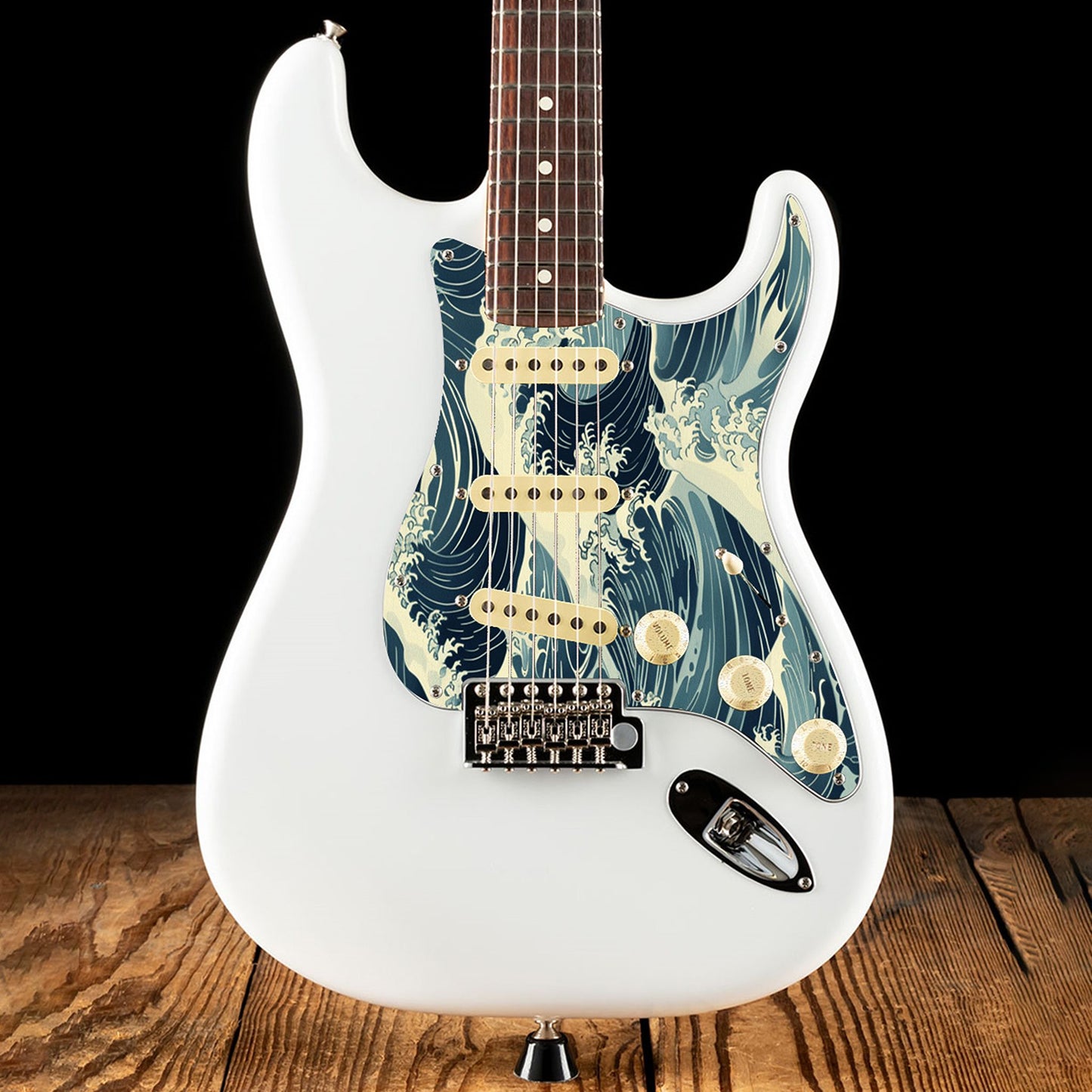 Fender Stratocaster Gitárkoptató - Egyedi Stratocaster pickguard - Japanese Waves
