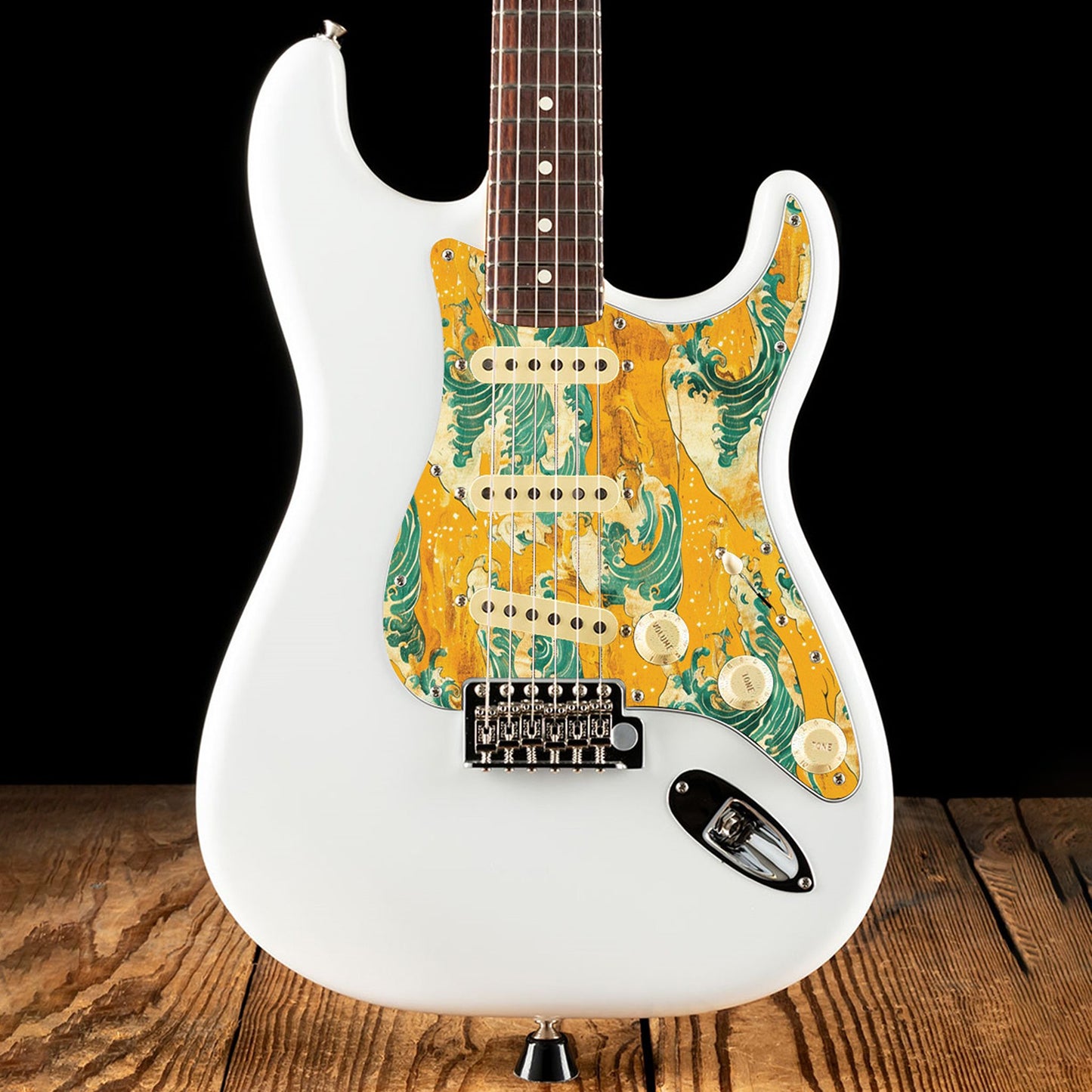 Fender Stratocaster Gitárkoptató - Egyedi Stratocaster pickguard - Japanese Waves