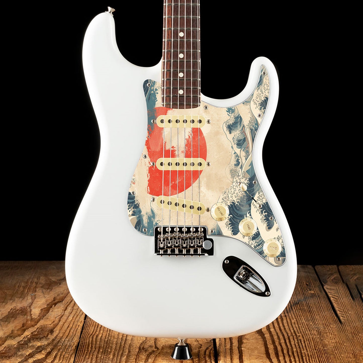 Fender Stratocaster Gitárkoptató - Egyedi Stratocaster pickguard - Japanese Waves