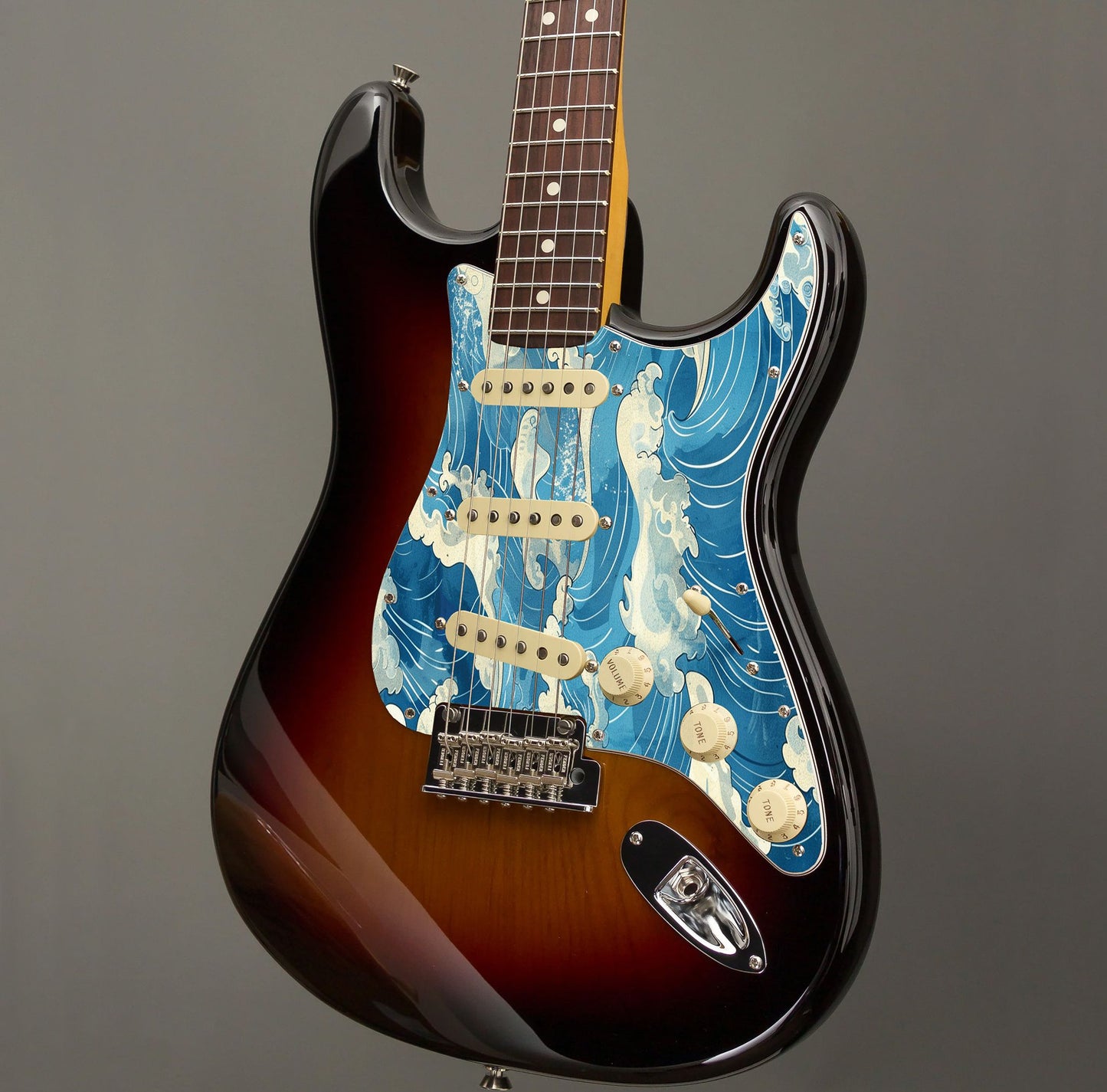 Fender Stratocaster Gitárkoptató - Egyedi Stratocaster pickguard - Japanese Waves